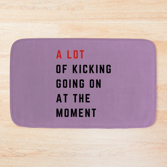 Discover Funny Maternity Bath Mat - A Lot Going On at the Moment