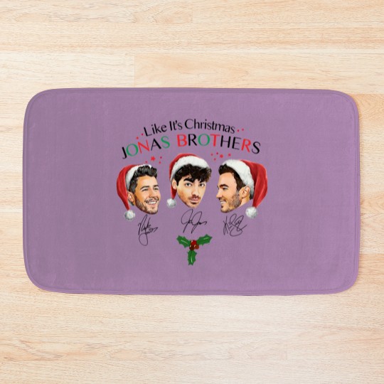 Discover Like It's Christmas Jonas Brothers Bath Mats Unisex Bath Mats For Men Women S-5XL