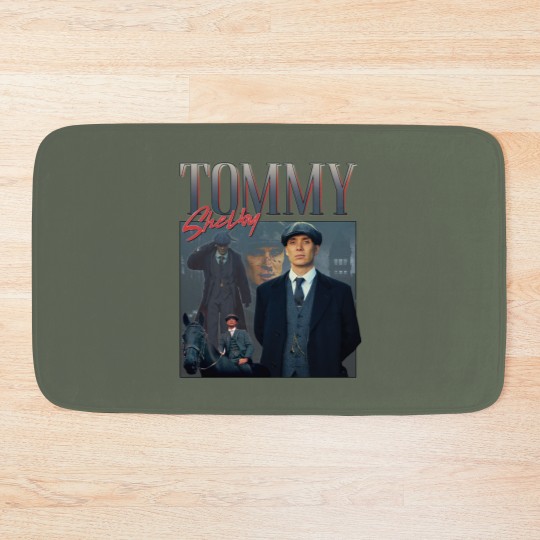 Discover Tommy Shelby Homage Bath Mats Bath Mats Top Peaky TV Show Gift Tom Thomas By Order Cillian Murphy
