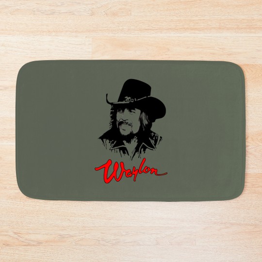 Discover Waylon Jennings Outlaw Movement In Country Music Unisex Bath Mats, The Waylors the house band Bath Mats