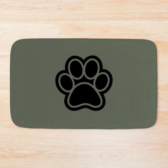 Discover Paw Print Bath Mats