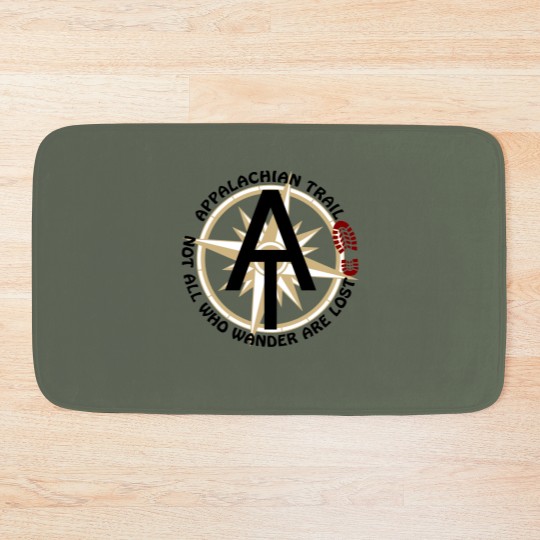 Discover at appalachian trail logo t Bath Mats