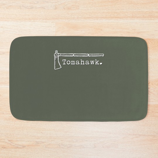Discover Tomahawk Logo (White) Bath Mats