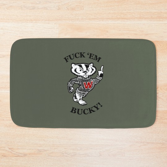 Discover Fck Em BUCKYY Bn Bath Mats
