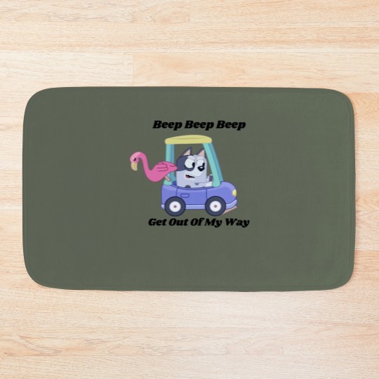 Discover Get Out Of My Way Muffin Bath Mats, Muffin BlueyDad Bath Mats