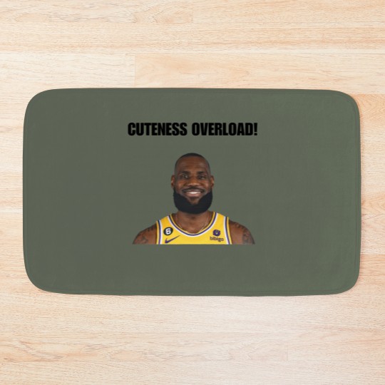 Discover My Glorious King LeBron James Cuteness Overload Bath Mats - Perfect for Basketball Fans