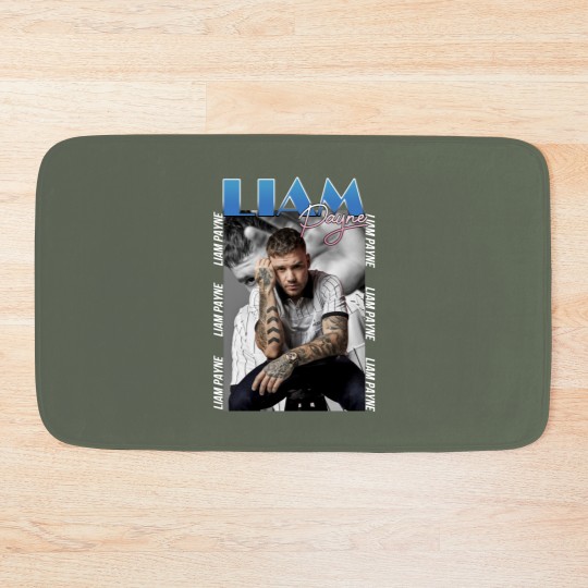 Discover Liam Payne Tribute Graphic Bath Mat, RIP 1993-2024