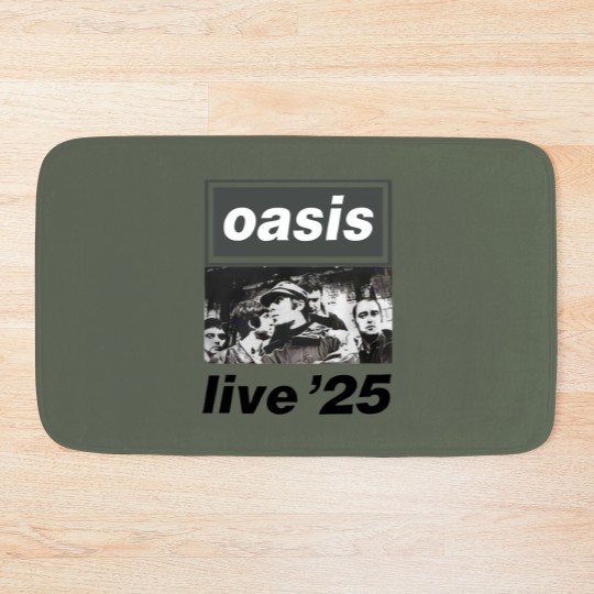 Discover Oasis Live 2025 World Tour  Unisex Bath Mats Oasis Band Bath Mats