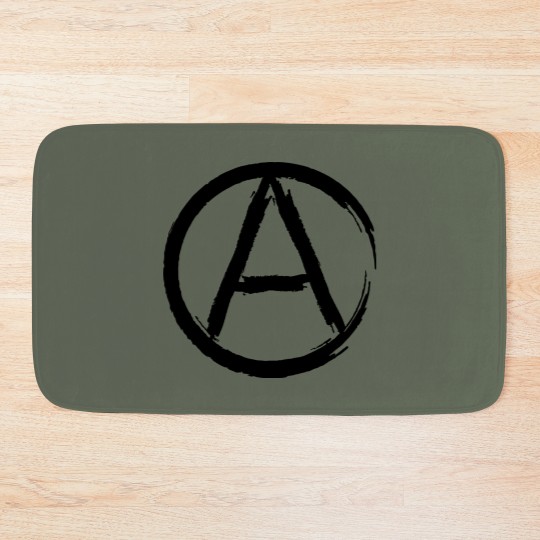 Discover anarchy sign Bath Mats