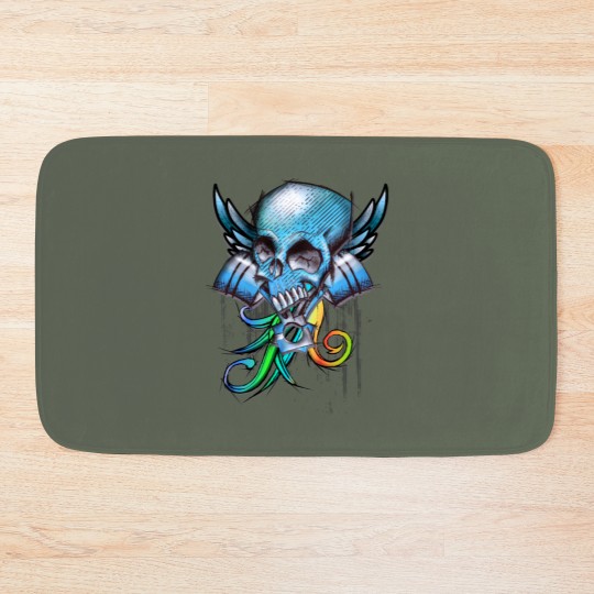 Discover Skull Tuning Design Bath Mats