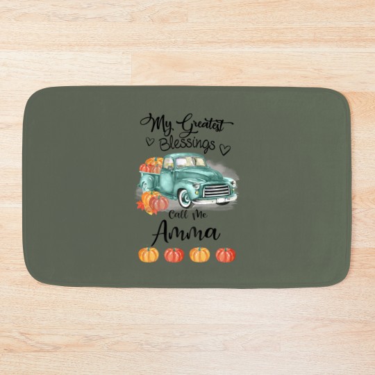 Discover Womens My Greatest Blessings Call Me Amma Bumpkin Bath Mats