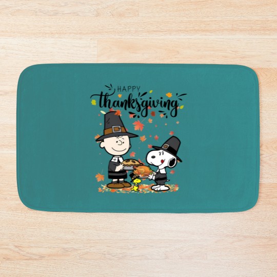 Discover Snoopy Thanksgiving Bath Mats