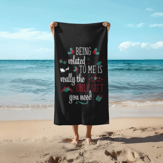 Discover Funny Christmas XMAS Women Men Couples Christmas Beach Towels