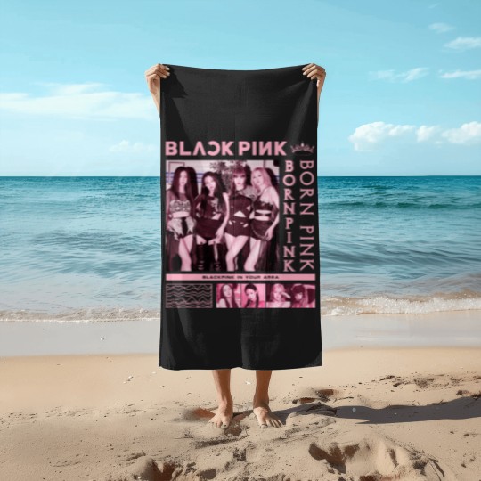 Discover Blackpink Beach Towels, Black Pink Beach Towels For Fan, Blackpink Kpop Beach Towels