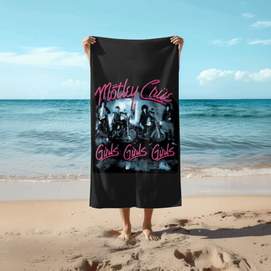 Discover Motley Crue Girls Girls Girls Black Beach Towels