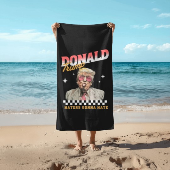 Discover Donald Trump Haters Gonna Hate Beach Towels, Trump 2024 Beach Towels
