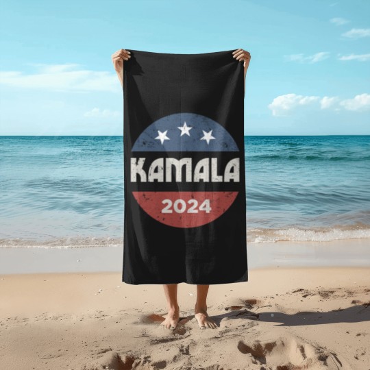 Discover Kamala Harris 2024 For President Campaign Beach Towels