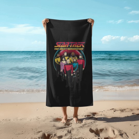 Discover Stars Trek The Next Generation Vintage Distressed Bridge Crew Beach Towels