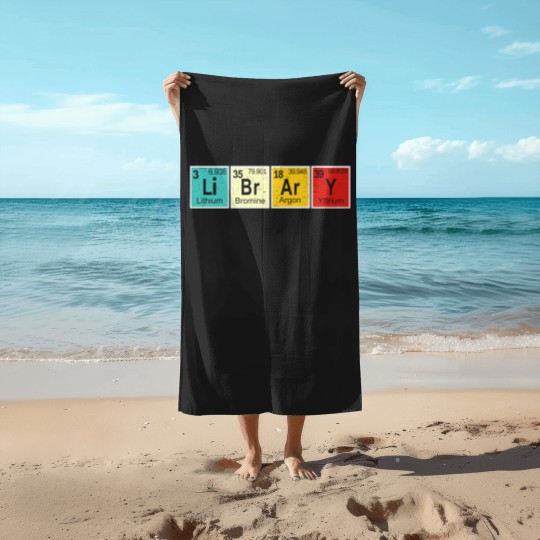 Discover Library Periodic Table Library Reading Book Worms Beach Towels