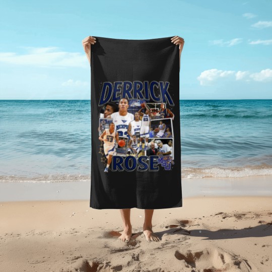 Discover Derrick Rose Beach Towels - Derrick Rose - Retro American Basketball Beach Towels