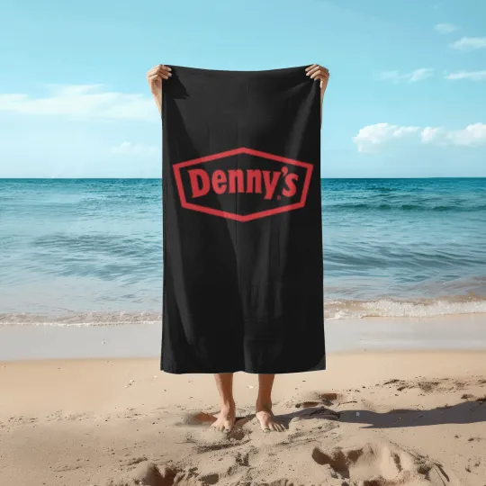 Discover Denny's Logo Restaurant Beach Towels
