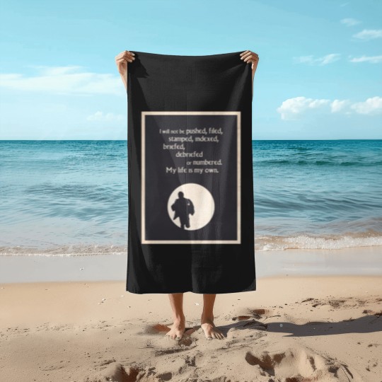 Discover TV Quote - The Prisoner Beach Towels