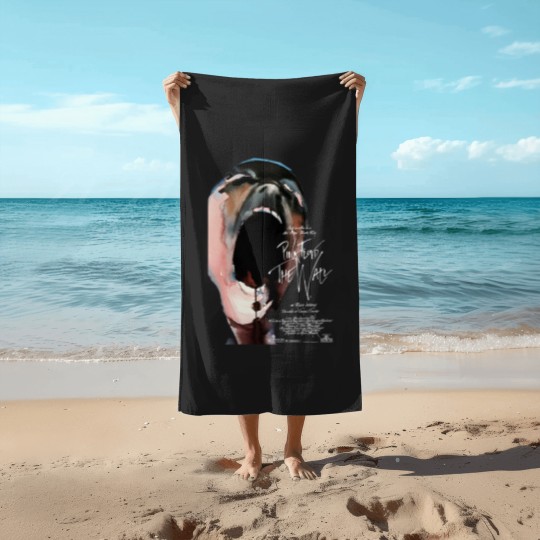 Discover The Pink Wall Poster Beach Towels