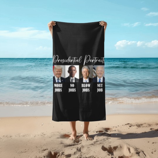 Discover Presidential Portrait Beach Towels - Sarcastic Beach Towels - Women's Beach Towels - Mens Beach Towels