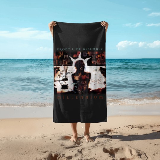 Discover Front Line Assembly Beach Towels rock Beach Towels