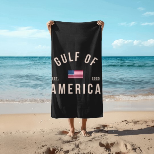 Discover Gulf of America Beach Towels, Comfort Colors Unisex Patriotic Beach Towels, United States of America Beach Towels