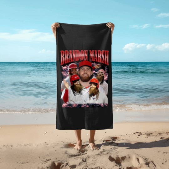 Discover Bran!don Marsh Beach Towels, Brandon Baseball Player Marsh Beach Towels
