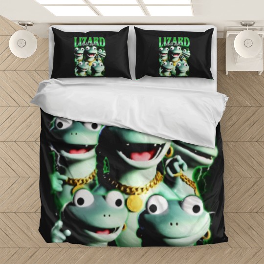 Discover lizard meme Bedding Sets