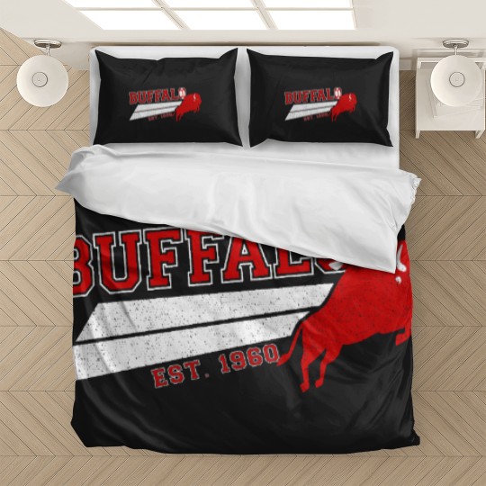 Discover Vintage Buffalo Retro Football Est 1960 New York At Game Day Bedding Sets