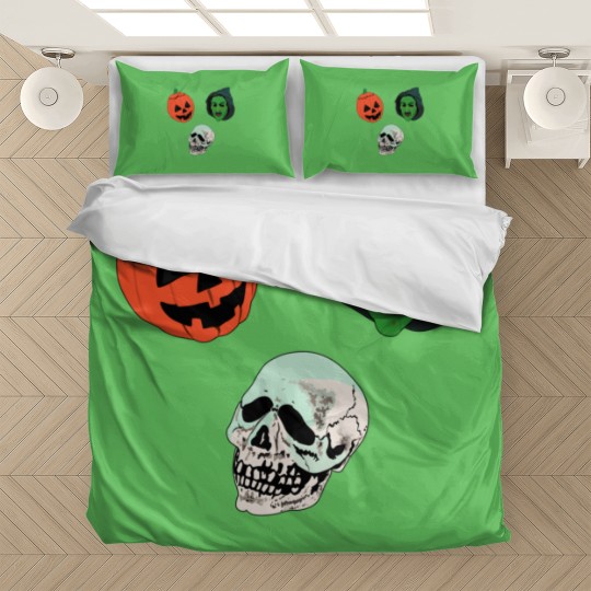 Discover Silver Shamrock Mask Set Bedding Sets