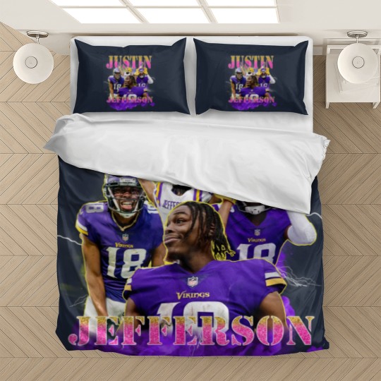 Discover Justin Jefferson Unisex Bedding Sets, Football Bedding Sets