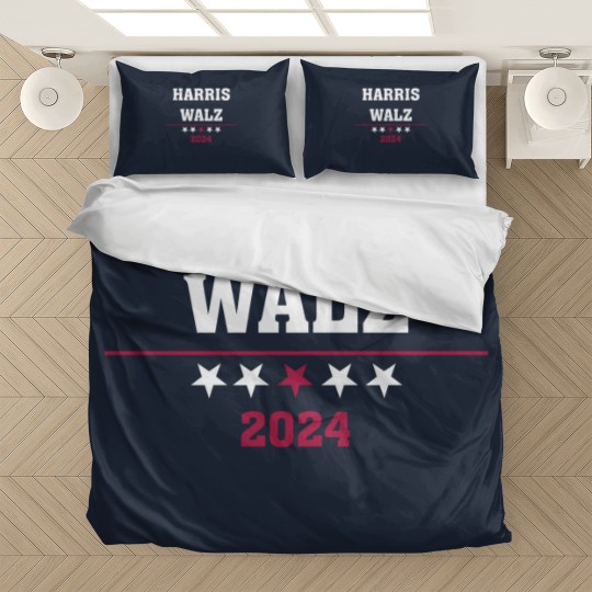Discover Kamala Harris Tim Walz 2024 ,Democrat VP Vice President USA Election Bedding Sets