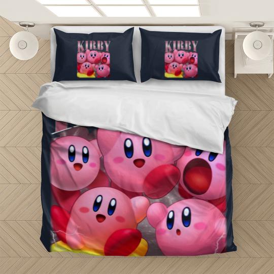 Discover Kirby Bedding Sets | Vintage Kirby Bedding Sets | Kirby Homage Bedding Sets | Kirby Video Game Bedding Sets | Funny Kirby Cute Bedding Sets