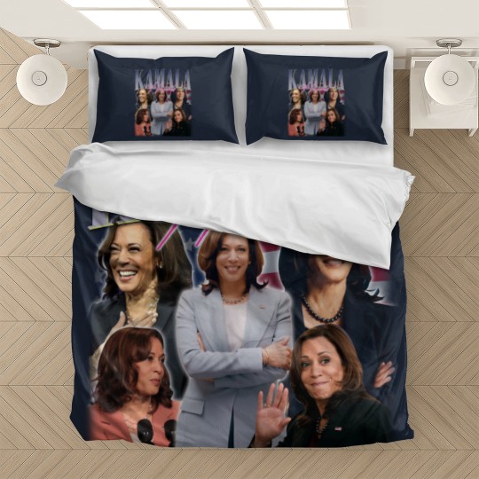 Discover KAMALA HARRIS Bedding Sets | Kamala Harris Homage Bedding Sets