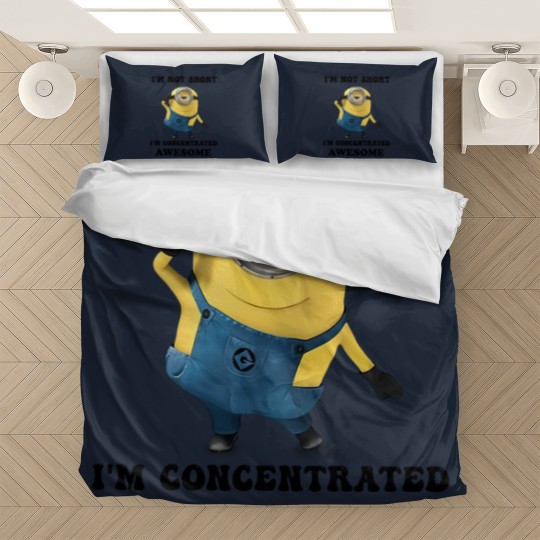 Discover Minions I'm Not Short I'm Concentrated Awesome The Rise of Gru Graphic Bedding Sets