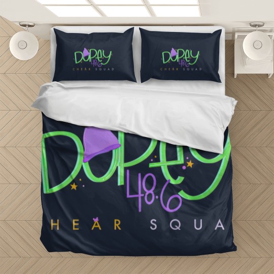 Discover Dopey Challenge ChEAR Squad Bedding Sets, WDW Dopey Runner Cheering Family Bedding Sets