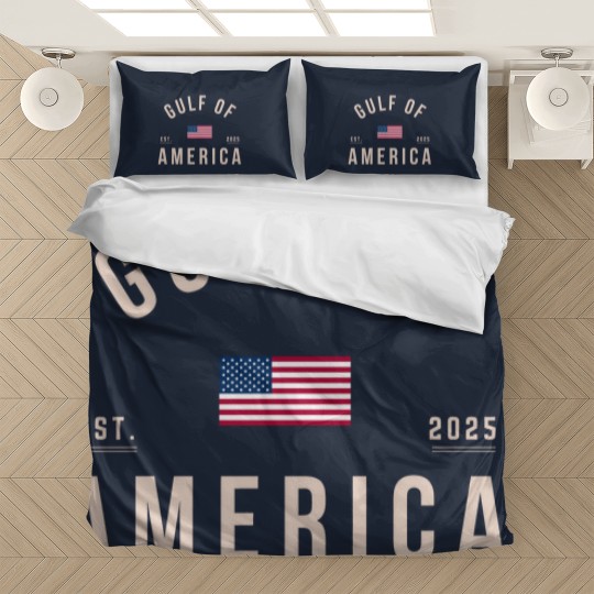 Discover Gulf of America Bedding Sets, Comfort Colors Unisex Patriotic Bedding Sets, United States of America Bedding Sets