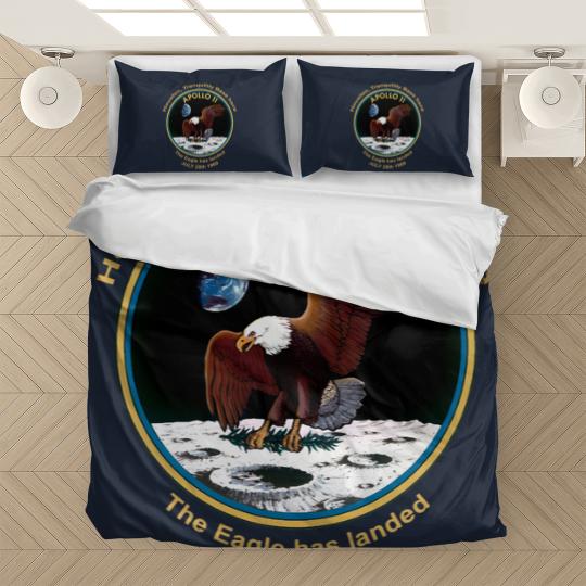 Discover NASA Apollo 11 Flight Patch The Eagle has landed Bedding Sets