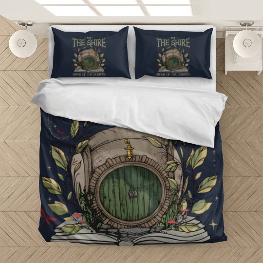 Discover The Shire  Bedding Sets, Gift For Hobbit Lovers, Tolkien Bedding Sets, The Fellowship Bookish Bedding Sets Hobbit Bedding Sets, Lord Of The Rings Bedding Sets