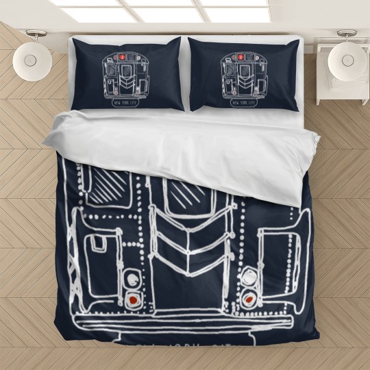 Discover New York City Subway Queens 2 Express Train Bedding Sets