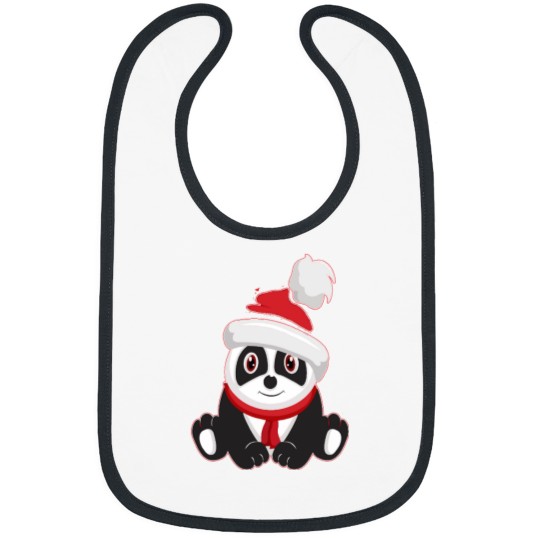Discover Happy Christmas Express Panda Bibs