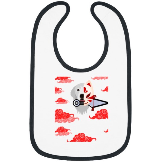 Discover Red Cloud Japanese Great Pyrenees Kitsune aniime Bibs