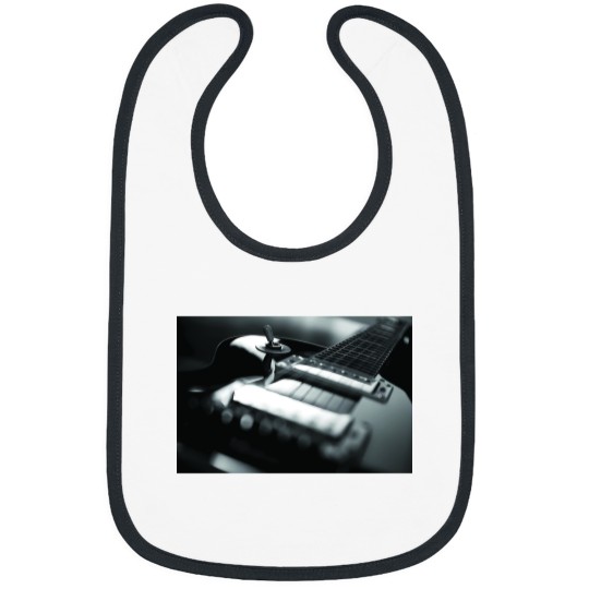 Discover Guitar - Black White Premium Matte Vertical Poster Bibs
