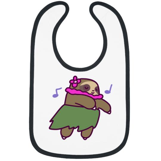 Discover Cute Hula Sloth Bibs
