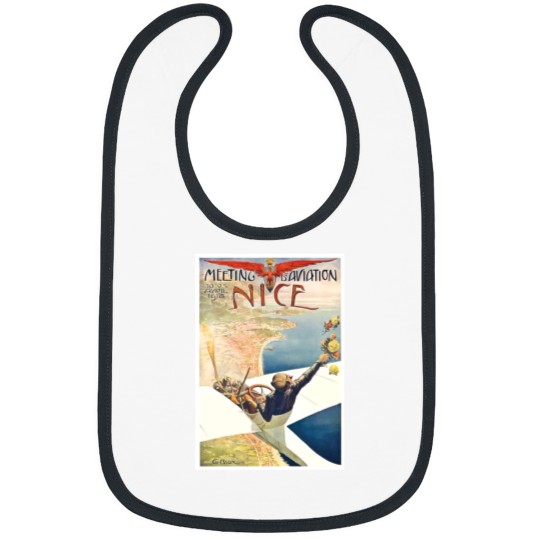Discover 1910 Meeting dAviation Nice France Advertising Bibs