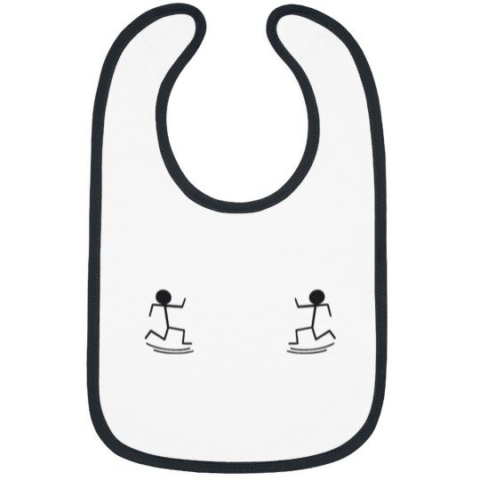 Discover Usami stick men Bibs